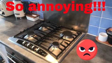 gas stove just clicks but doesn't light